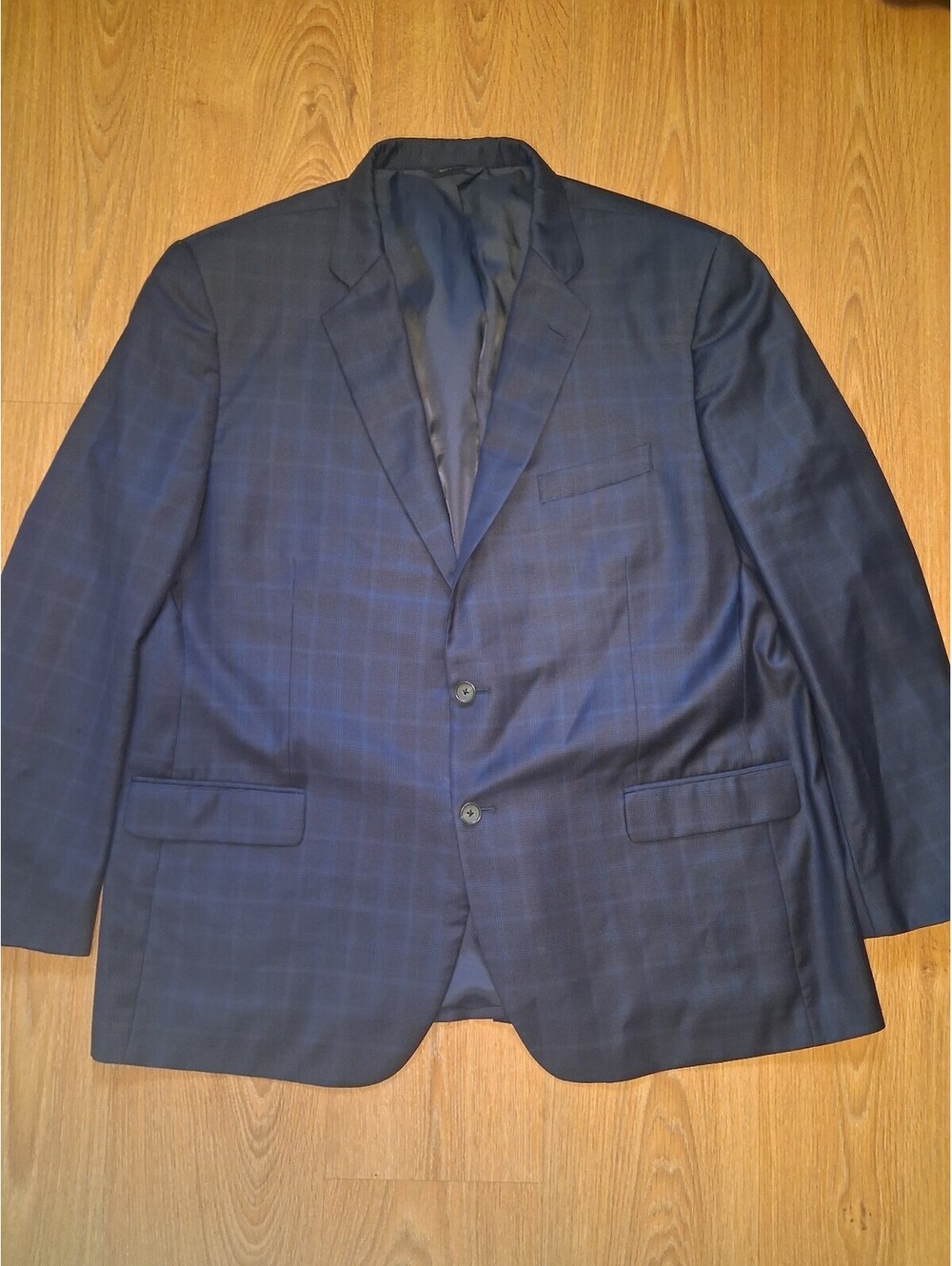Brooks Brothers REDA Sport Coat 50R Navy Glen Plaid Wool